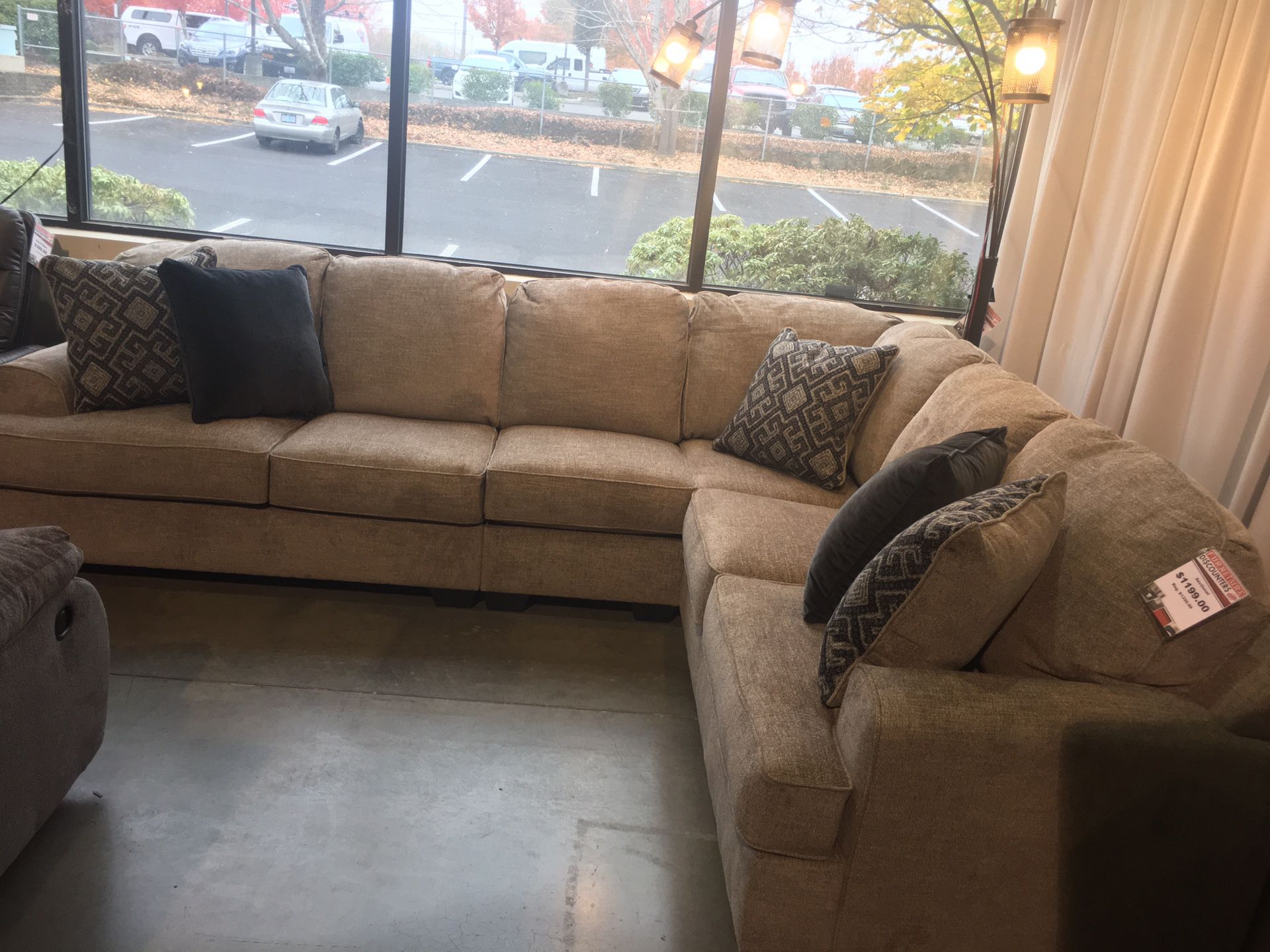 Sectional with Seat Extension Black Friday Sale