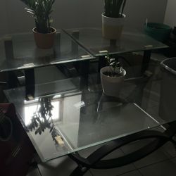 3pc Glass Coffee Tables 