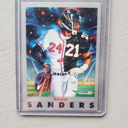 Deion Sander Fleer 1993 Card