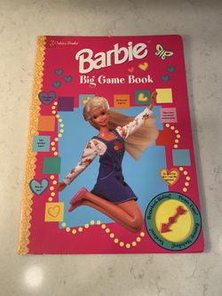 Rare Vintage Barbie Big Game Book 1997 by Golden Books