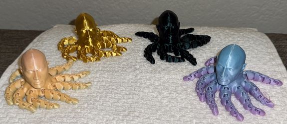 3D Printed Articulated The Rock Octopus Fidget Toy — $6 each | Mesa
