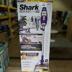 New Shark Rocket Pet Pro Corded Stick Vacuum Cleaner with Self-Cleaning Brushroll, ZS350