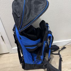 Baby hiking backpack area