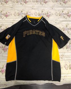 Pittsburgh Pirates Jersey Shirt Men’s Large Black Embroidered