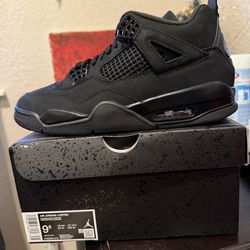 Jordan 4s Black Cats Size 9.5 DS