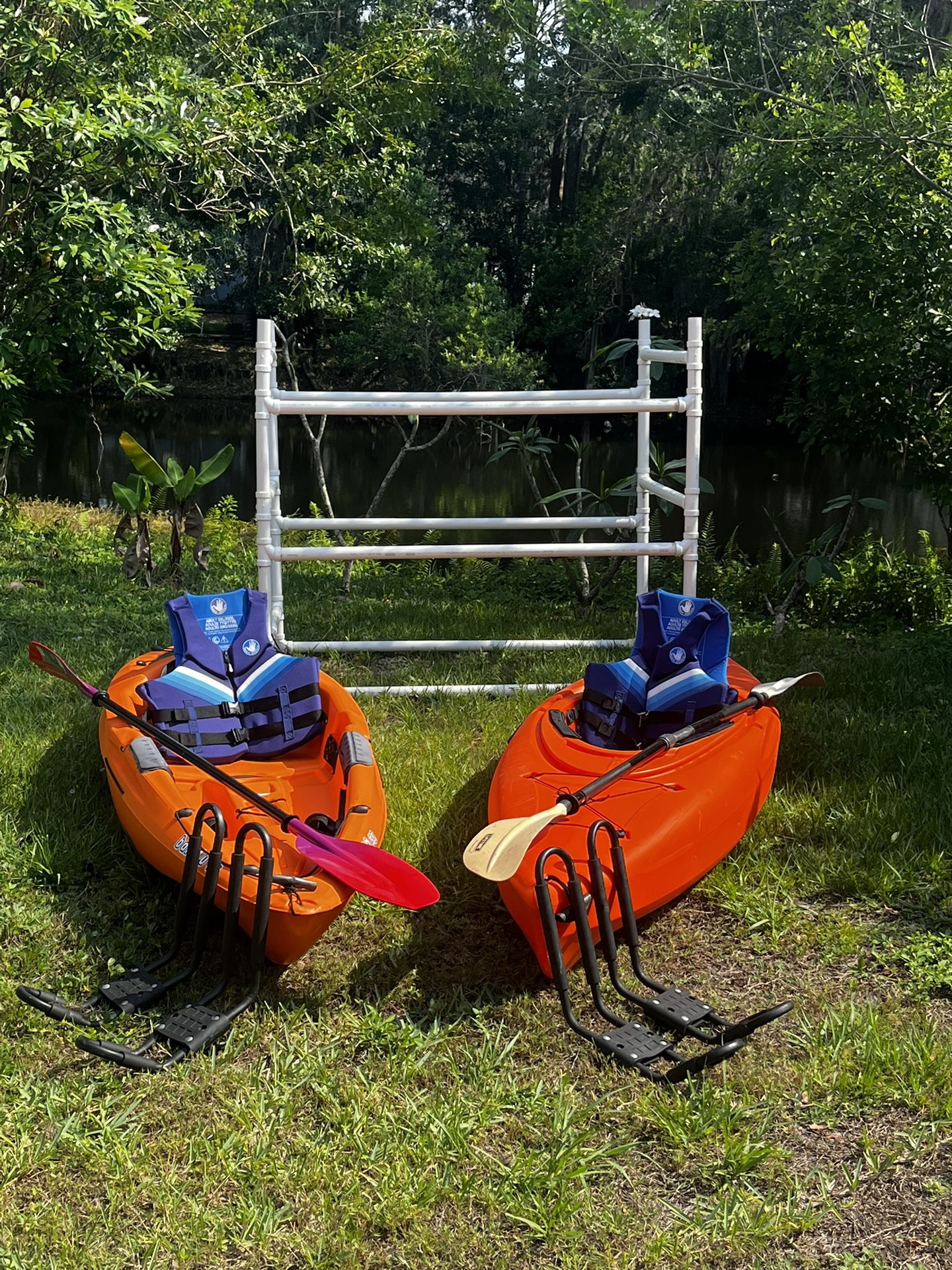 A Complete Sets Of His And Hers Kayaks For Sale