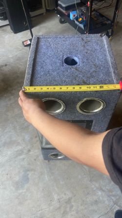 12 inch band pass box for bass with plexiglass front