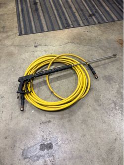 Pressure washer hose-gun