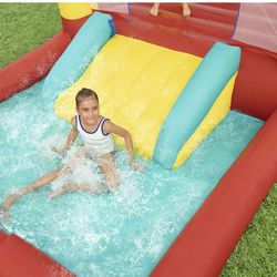 Play Day Jump 'N Away Kids Indoor and Outdoor Bouncer with Blower Included