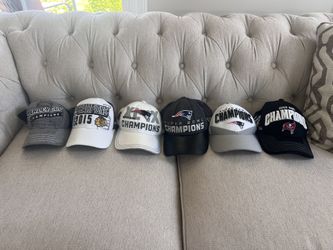 Blackhawks and Patriots Hats