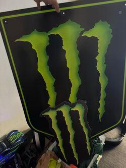 Monster Energy Large solid Cardboard Logo Sign