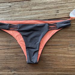 New Vitamin A Swim Designer Reversible Bikini Bottoms Small