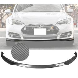 Tesla Model Y Front Bumper Lip Carbon Fiber 