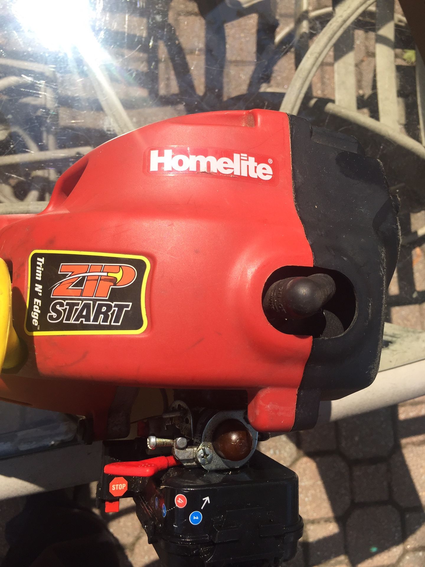 Homelite zip start gas Weedwhacker
