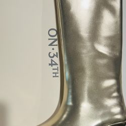 Gold knee-High Boots