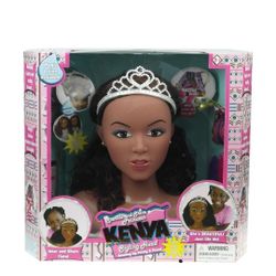 Kenya Style Barbie Head $10