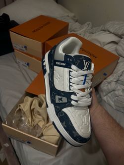 Louis Vuitton LV Trainer Sneakers blue and white