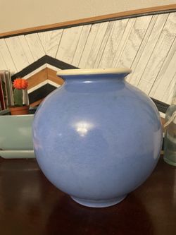 Vintage Blue Vase - Weller Pottery