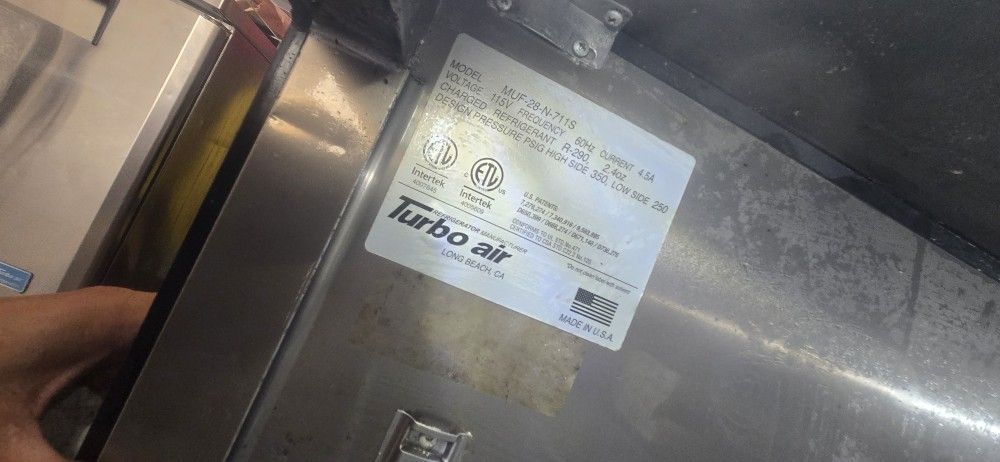 Turbo Air Freezer For sale