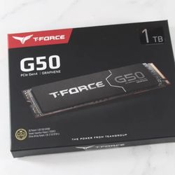 Team Group T-FORCE G50 M.2 2280 1TB PCIe 4.0 x4 with NVMe 1.4 TLC Internal Solid State Drive (SSD)
