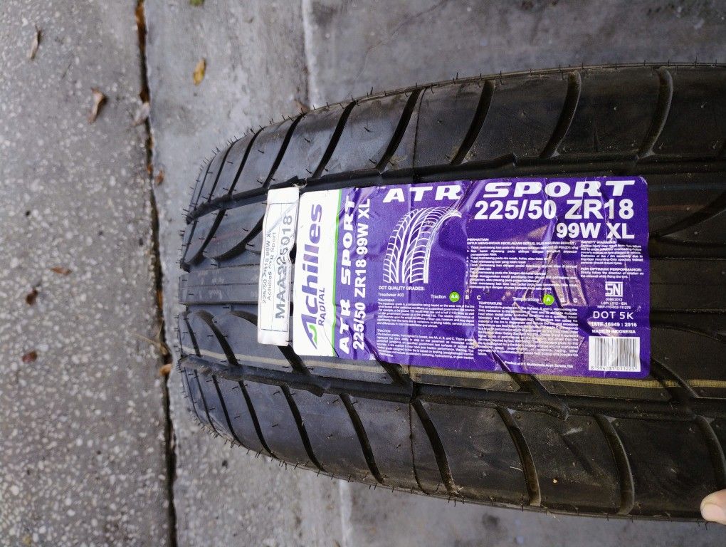 22/50/18 Brand New Tires