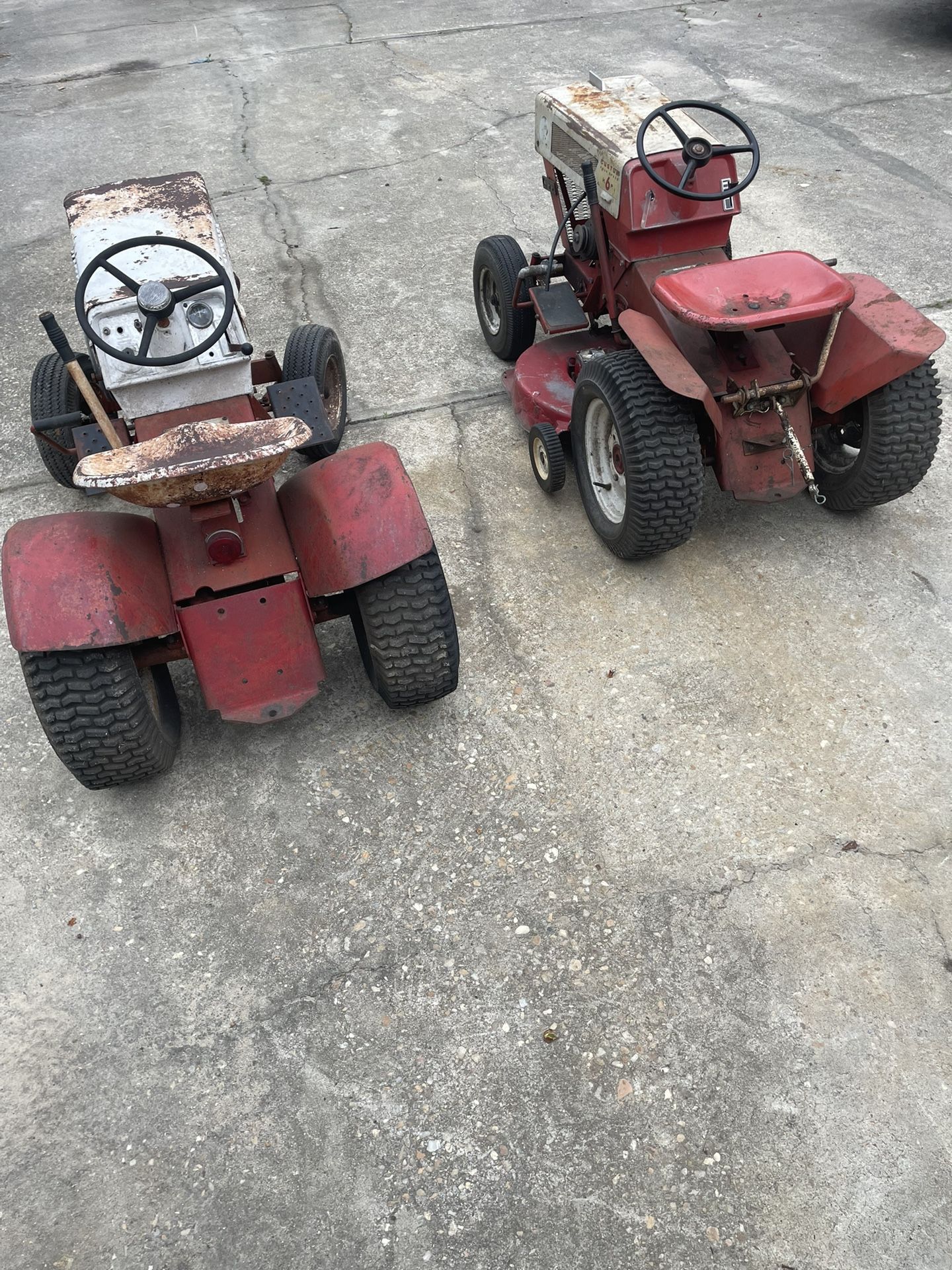 (2) Vintage Sears Riding Lawn Mowers