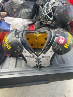 Riddell X-Force II Youth Football Shoulder Pads - Size Medium (12"-13")