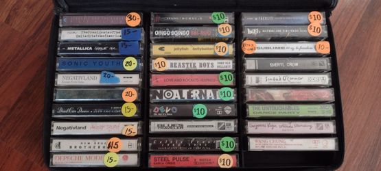 Cassette tapes cassettes  new order ,siouxsie, dead can dance. Yes its available