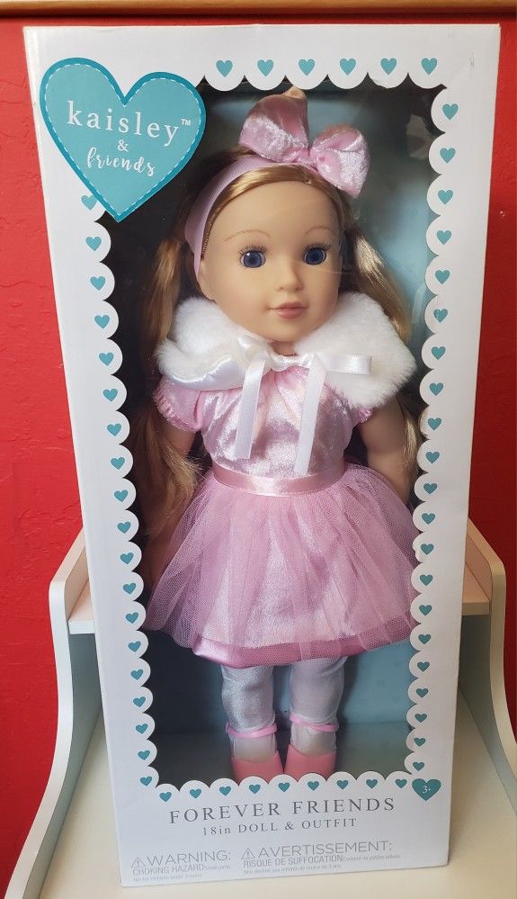 "Kaisley & Friends" 18-inch doll in its factory sealed original packaging