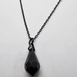 Black Stone Pendent Necklace