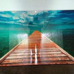 LARGE WALL ART BEACH 4'X3