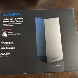 Linksys Velop AX4200 WiFi 6 Mesh Router  - Excellent Condition