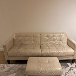 White Leather Couch