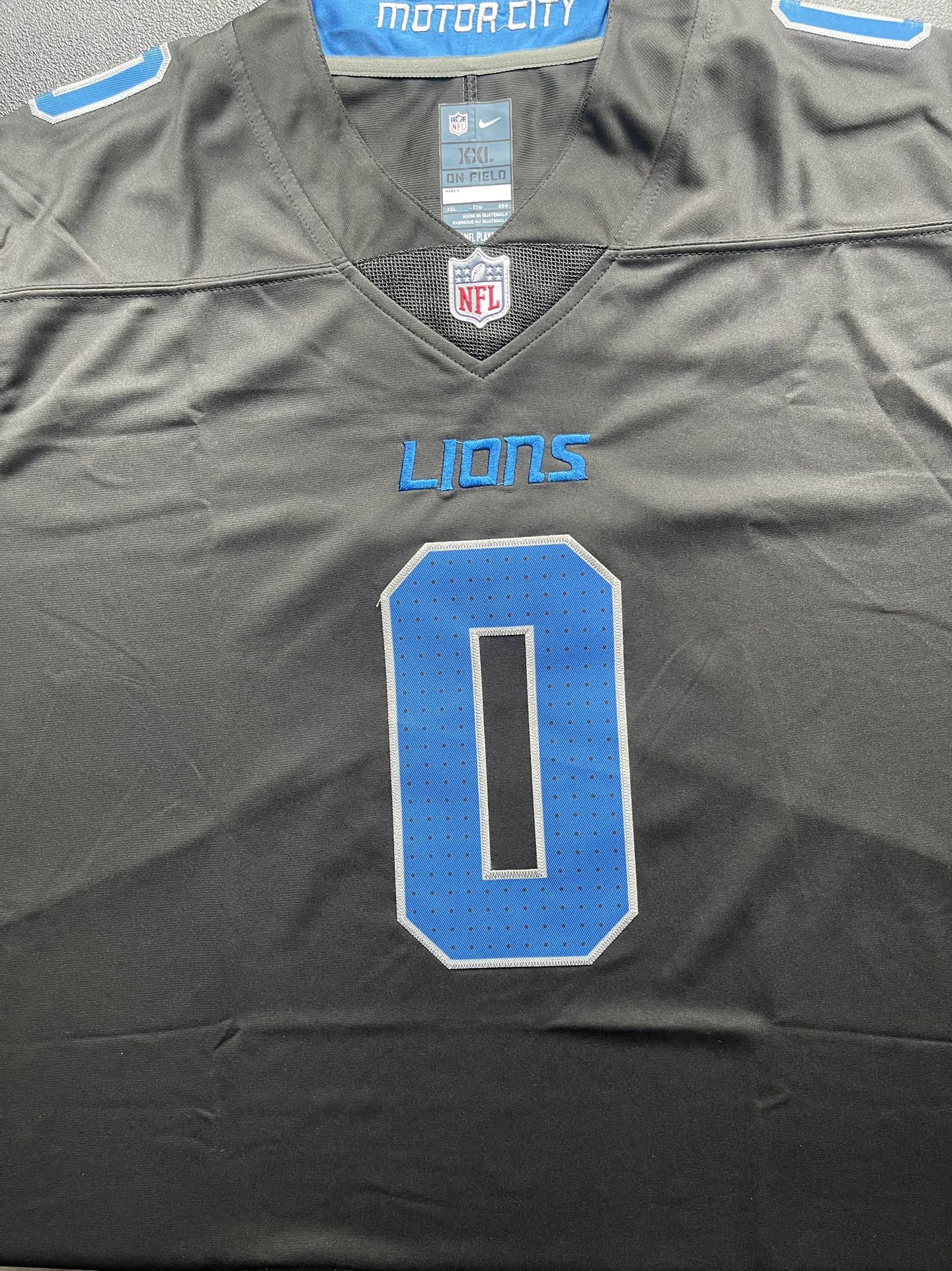 Detroit Lions Black #0 GIBBS jersey 