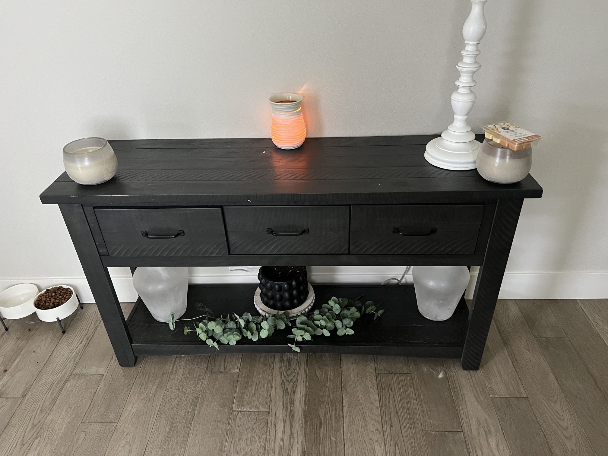 Solid Wood 3 Drawer Console Tables