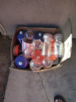 assortment of containers and vases