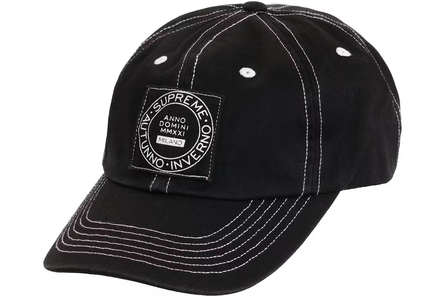 Supreme Milano Patch 6-Panel Black Hat