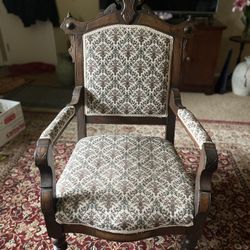 Antique Wooden Sitting Chair Has To Go Now