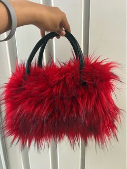Fuzzy Faux Shoulder bag