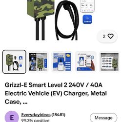 Grizzl-e Smart Level 2 240V/40a Ev Electric Vehicle Charger Brand New 