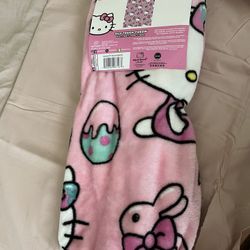 Hello Kitty Easter Blanket Brand New 