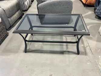 New - Black Metal Outdoor Chat Table