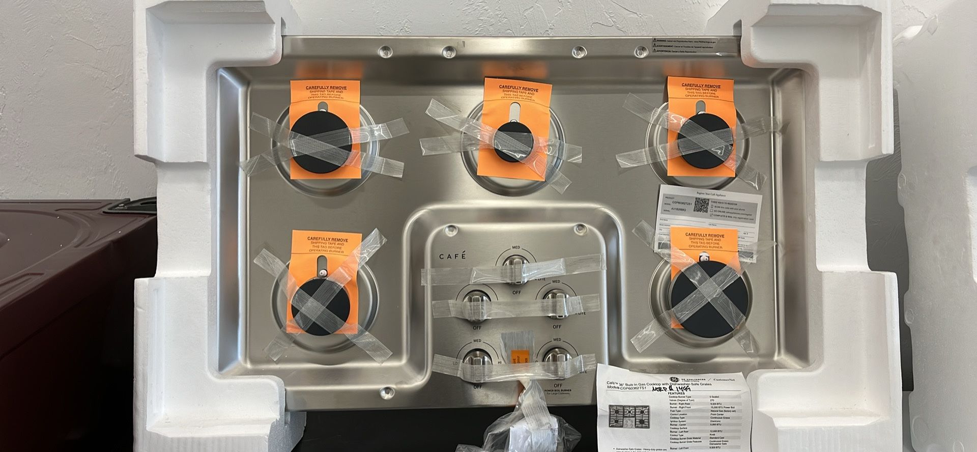 New 36” CAFE Gas Cooktop Financing With $53 Down Payment