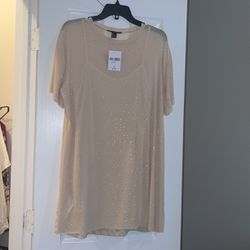Forever 21, Dress, Nude, Large
