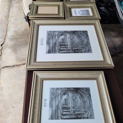 Wooden Gold Picture Frames