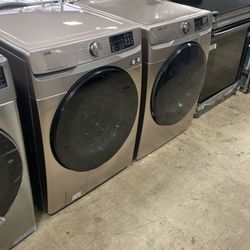 Samsung Champagne Front Load Washer And Dryer