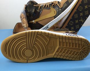 Custom 2018 OFF-WHITE x Air Jordan 1 For Sale- size 12