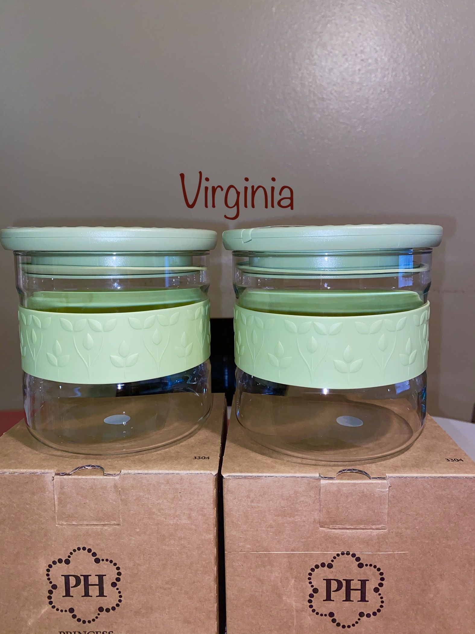 Princess House Glass containers