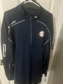 Chicago Cubs Rare Columbia 1/4 Zip With World Series Logo Size 3xl