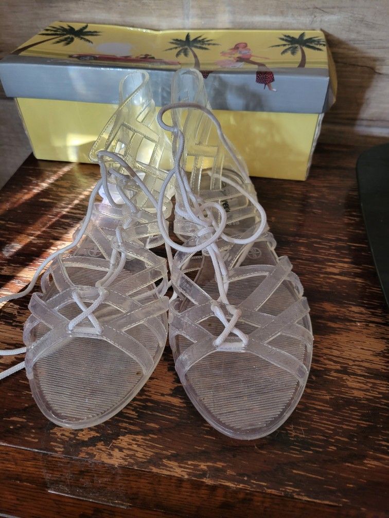 Clear Jelly Sandals